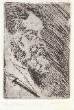 CARLO ERBA, Sketch of a Male Profile, black chalk